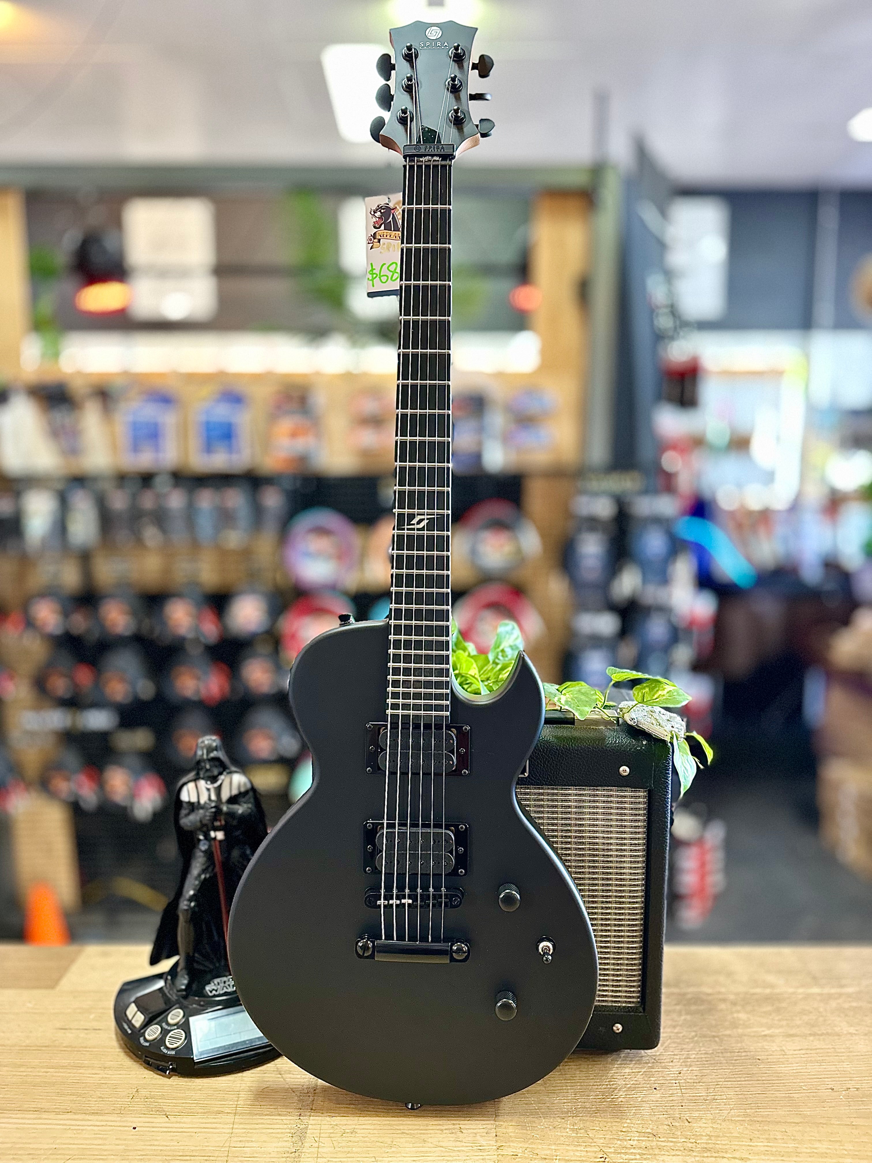Spira Guitars | L-400 MBK | Satin Black Spira Guitars | L-400 MBK | Satin Black